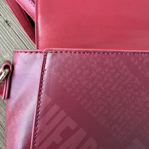 SHEIN Harry Potter Hogwarts Burgundy Crossbody Bag Faux Leather Wizard Purse - Image 6