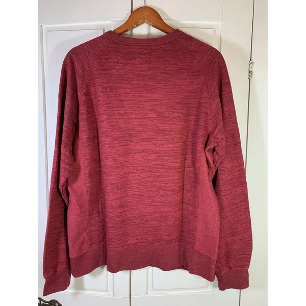 Champion Sweatshirt Womens XL Burgundy Crew Neck Appliqué‎ Logo Basic Classic - Image 4