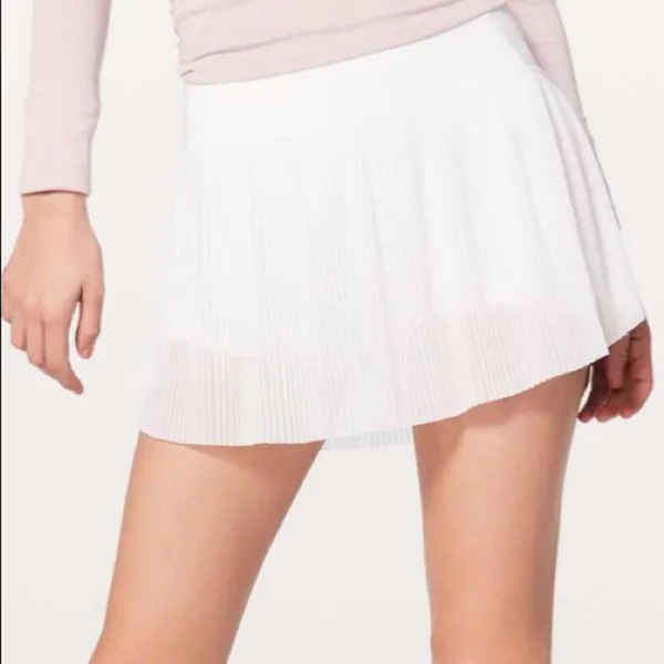 Lululemon Just Pleat It Skirt Tennis Pickleball Skort White Women's Size 2 - Image 3