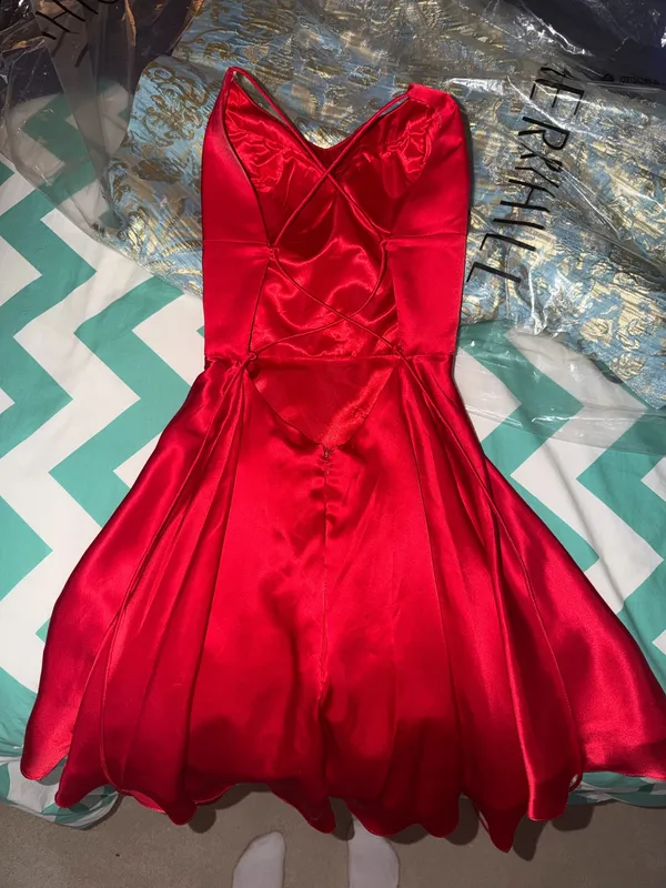 Sherri Hill Red Homecoming Dress - Image 2