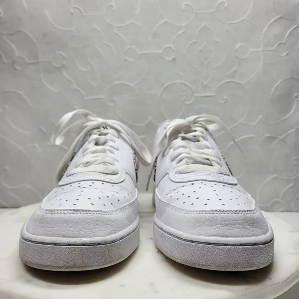 Nike Court Vision Low Next Nature x United Sneakers Womens 11 White Tan Leather - Image 8