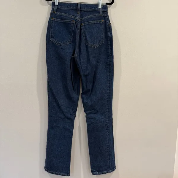Abercrombie & Fitch The ‘90s Straight Ultra High Rise Jeans Dark Wash - Image 6