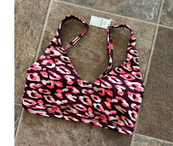 Offline By Aerie Goals Plunge Sports Bra Maplewood Size Large - Image 4