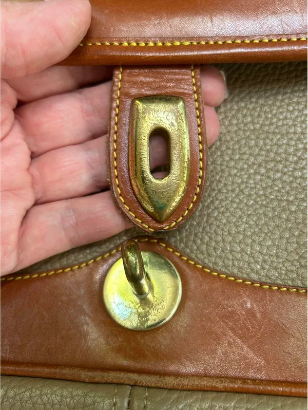 Vintage Dooney & Bourke leather messenger bag purse USA - Image 5