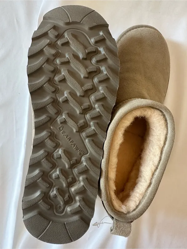 BearPaw Women's Ankle Booties in Taupe - Image 7