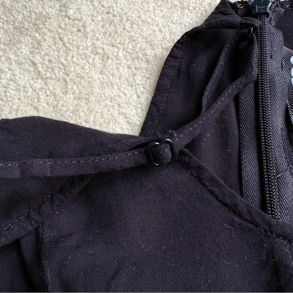 Vintage Express Black Bustier Peplum Camisole size XS - Image 5