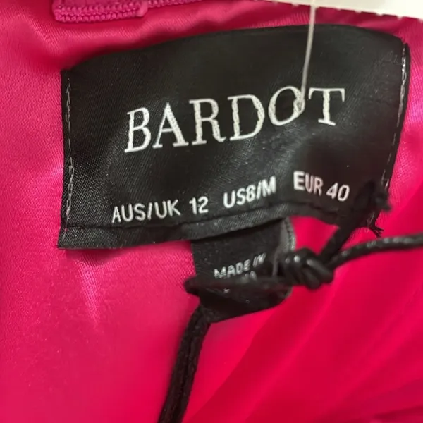 Bardot Georgia strapless midi dress size 8 pink Little Pink Dress Bubble Gum - Image 5