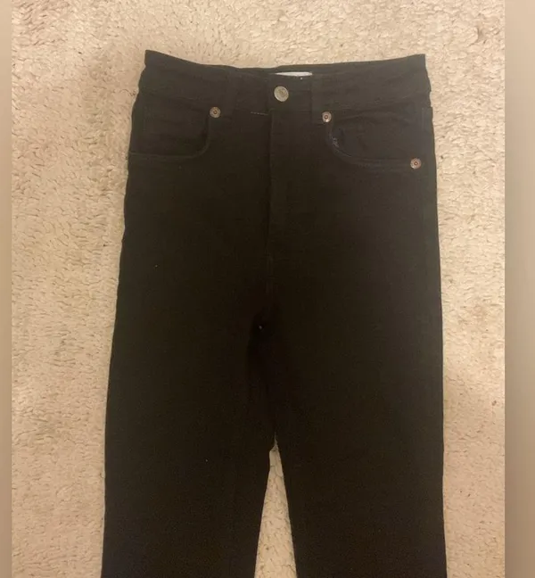 Zara Classic Black Women's Jeans size 24 waist 27 length - Image 7