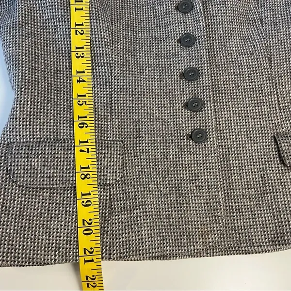 Vintage Peabody House Wool Blend Tweed Blazer Size S Equestrian Academia Preppy - Image 8