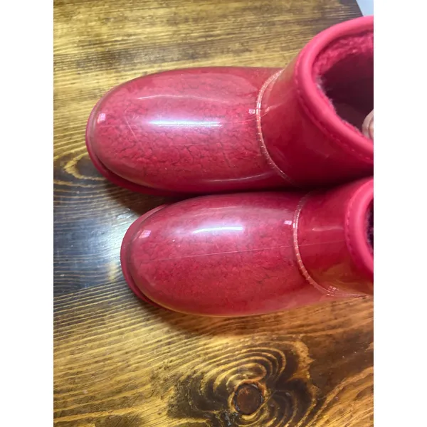 UGG Red Classic Clear Mini Boots Size‎ 5 - Image 3