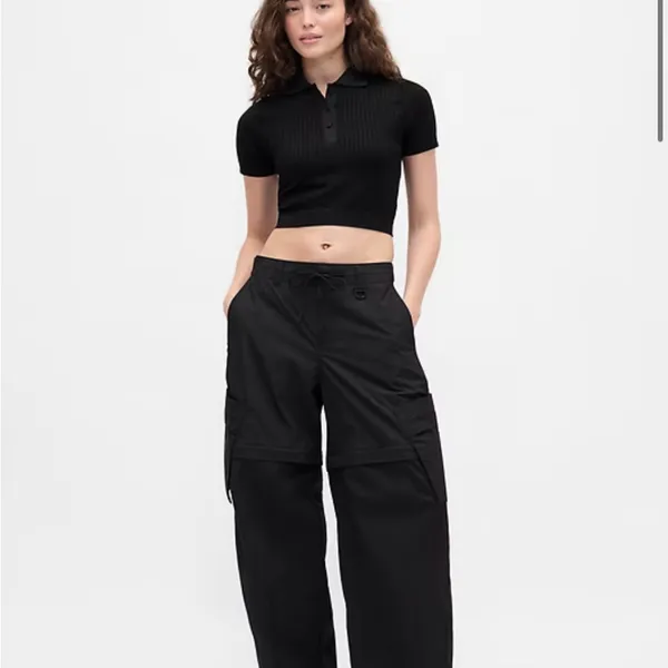 Gap × BÉIS Seamless Crop Polo Shirt - Image 2