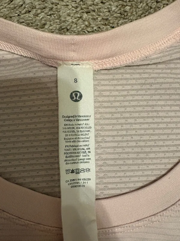 Lululemon Swiftly Tech Short Sleeve light pink - Image 4