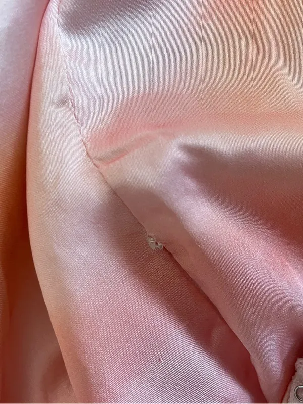 Petal & Pup Alton Pink Orange Dip Tie Dye Puff Sleeve Satin Midi Dress Size XL - Image 6
