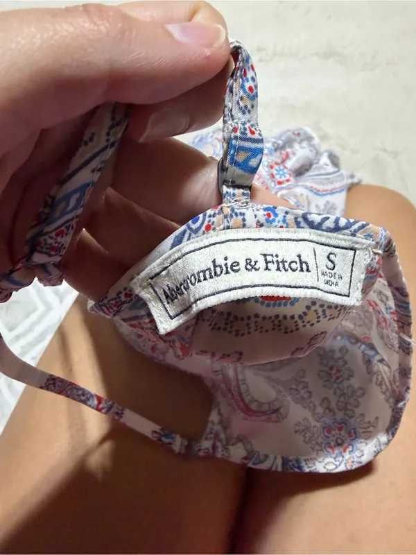 Abercrombie & fitch Paisley Print Spaghetti Strap Tank small - Image 8