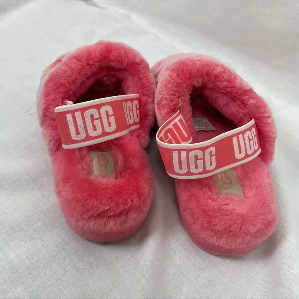 Ugg Fluff Yeah Poppy Slide Slippers Strawberry Sorbet - Image 5