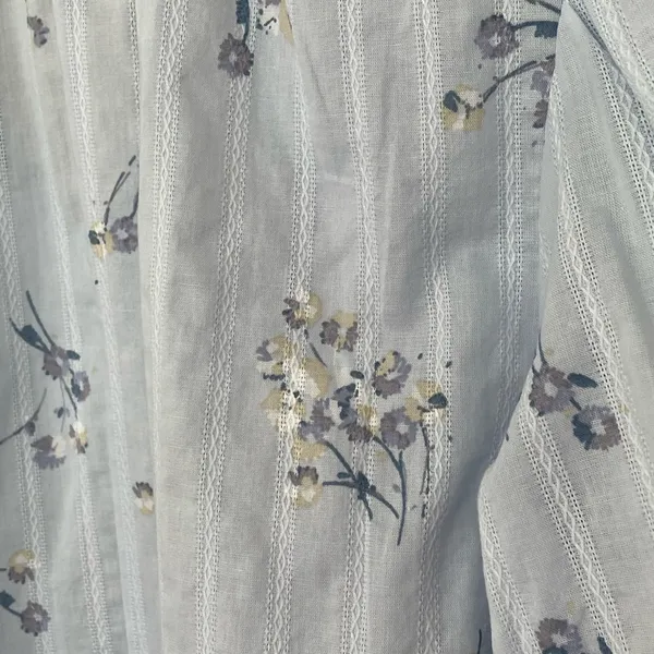 A.n.a. NWT Floral Puff Sleeve Blouse Top Romantic Blue Lavender Prairie ~ Size S - Image 12