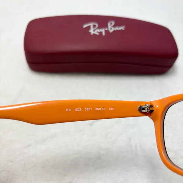 Ray-Ban RB 1528 3661‎ 48 16 130 Tortoise Frame Glasses with Burgundy Case - Image 7