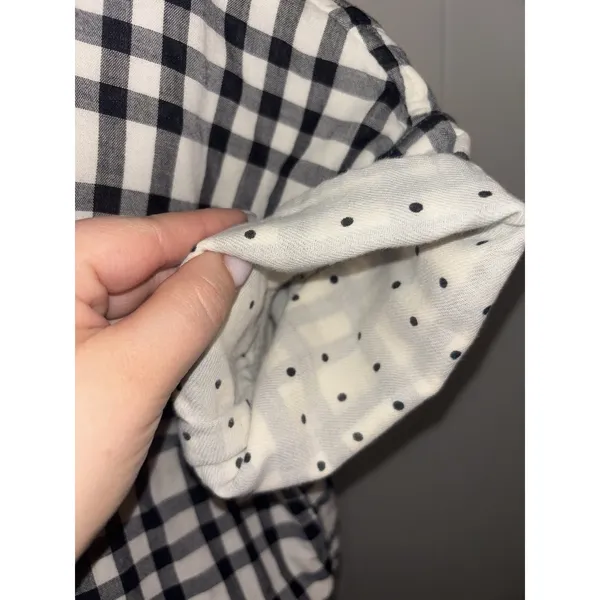 Madewell Courier Button-Back Shirt in‎ Double-Faced Plaid Size S Short Sleeve - Image 3