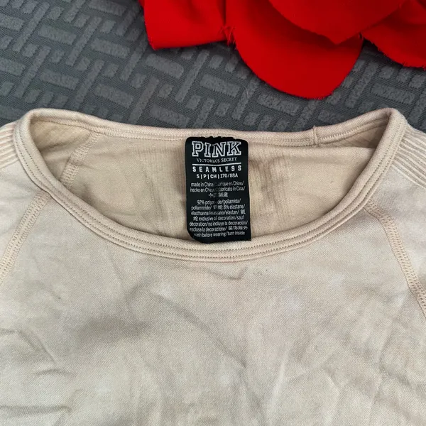 Pink Victoria’s Secret seamless long sleeve active top - Image 2