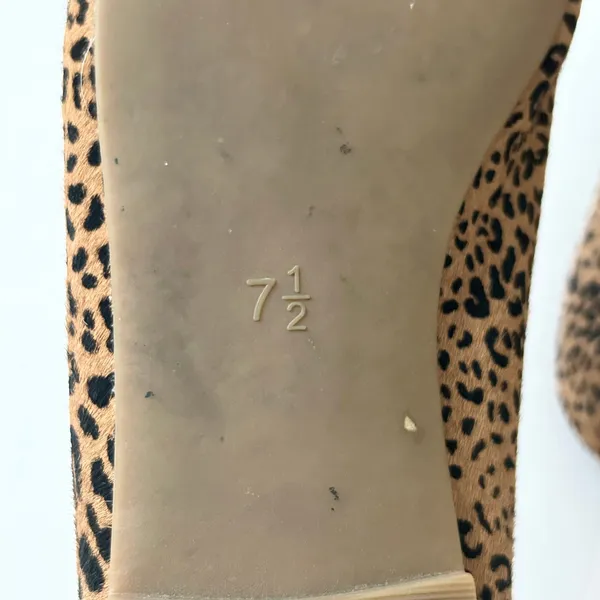 Madewell The Cory Ballet Flats Leopard Calf Hair Animal Print Size 7.5 - Image 8