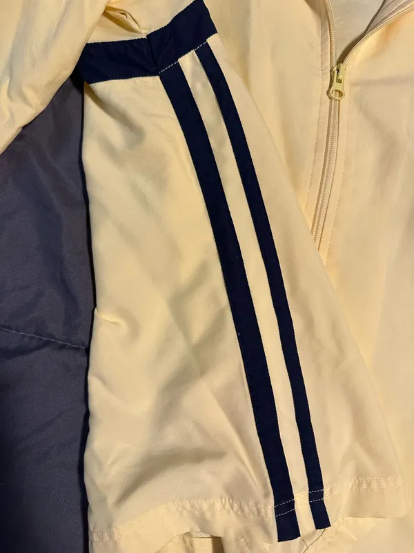Yellow and navy wind runner jacket athletic - Image 3