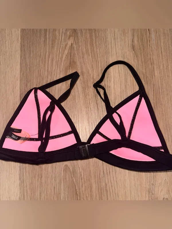 Triangl Pink & Black Bikini Top Bundle - Image 2