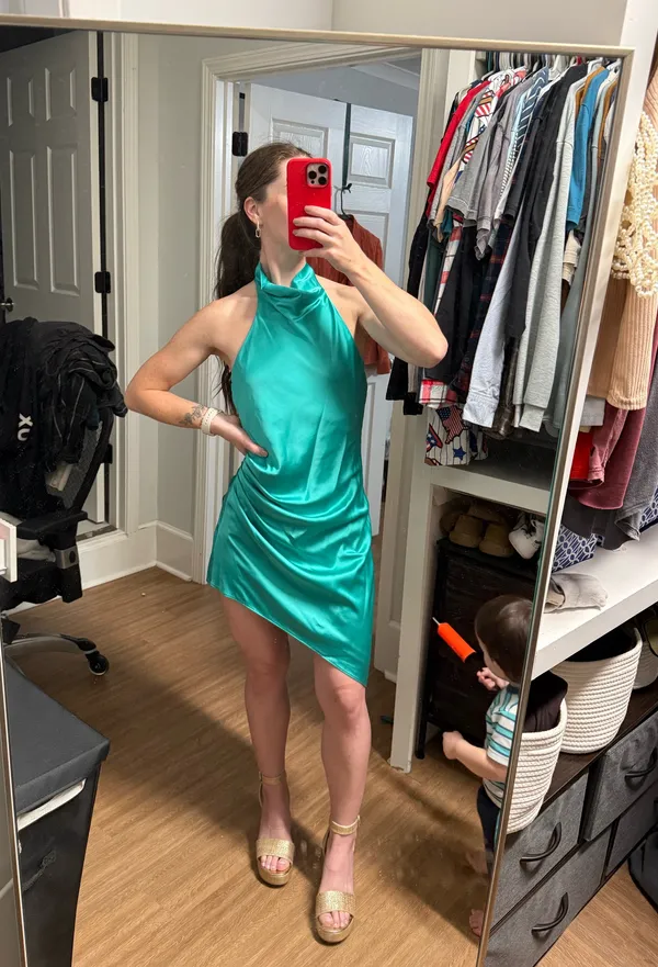 DO+BE Mini Satin Dress - Image 9