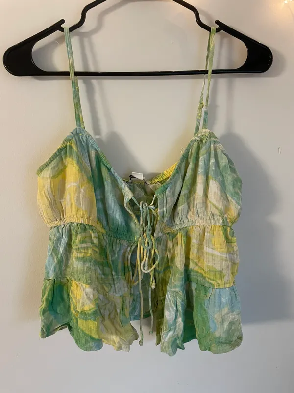 American Eagle Tie Front Cami - Image 3
