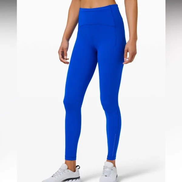 Lululemon Swift Speed Legging High-Rise Tight 28" Cerulean Blue Luxtreme Size 16 - Image 9