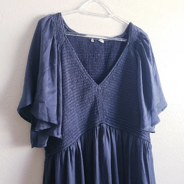 Baltic Born Lovell Smocked Midi Dress Short Sleeve New Without Tags - Image 5