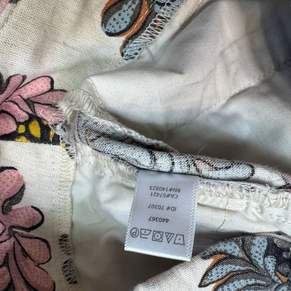 Ann Taylor LOFT‎ Women Floral Linen Blend Shorts Size 00 Pink Blue Summer - Image 5