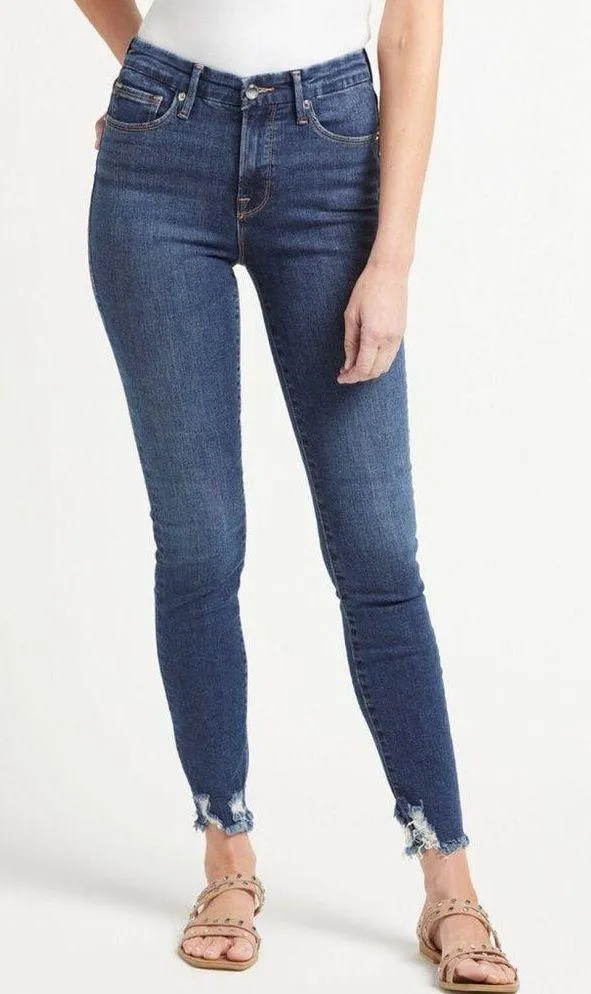 Good American Good Legs Chewed Hem Skinny Jeans 29 size 8 - Image 5