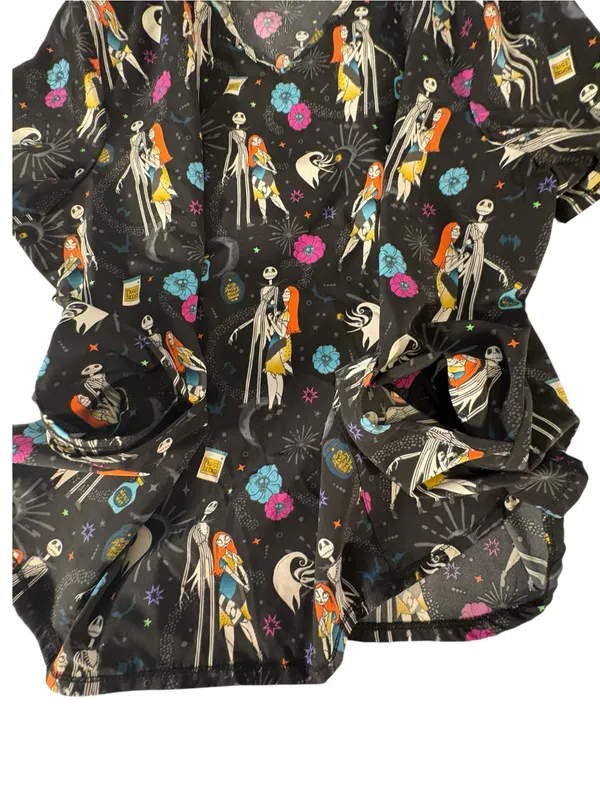 Disney Nightmare Before Christmas Scrub Top 3X Jack Sally Halloween Scrubstar - Image 7