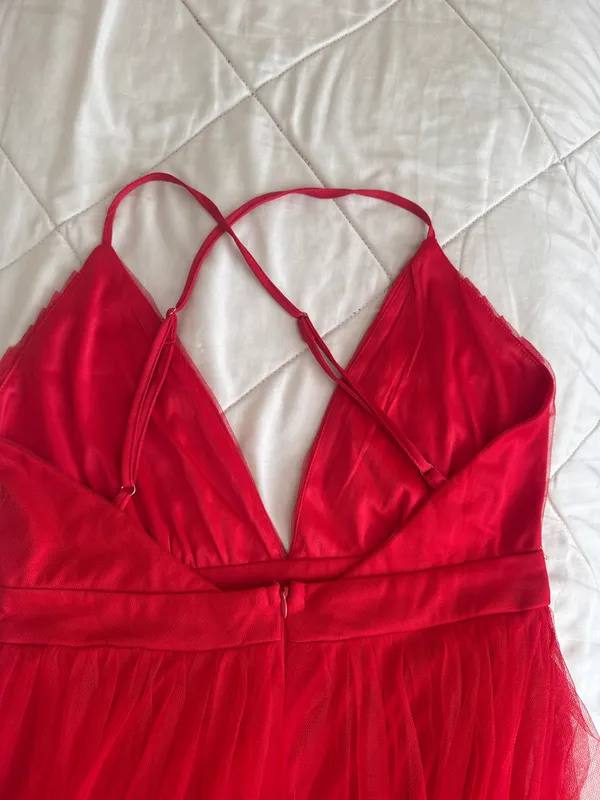 Red dress Size L - Image 4