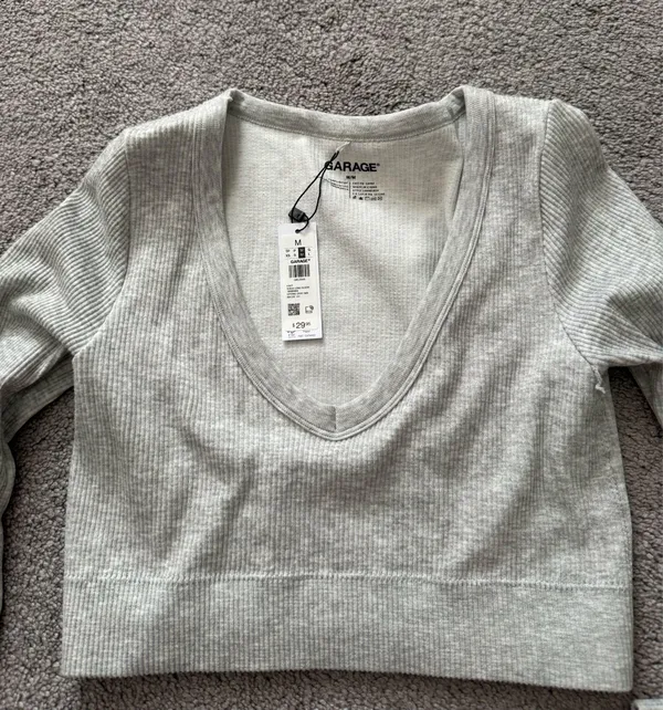Garage Long Sleeve Crop Top - Image 3