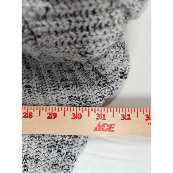 OFFLINE by Aerie Gray Marled Comfy Cotton Oversized Turtleneck Sweater Large - Image 4