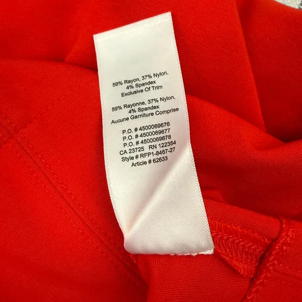 Aritzia Babaton Red Orange Bodycon Dress - Size 4 - Image 8