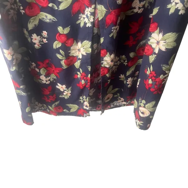 Ease Sport Vintage Size‎ 8 Blue Floral Linen Blend Dress & Cardigan Cottage - Image 7