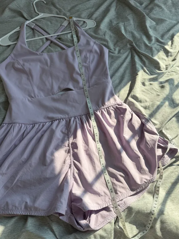 Free People Movement Righteous Runsie Athletic Romper Lilac XL Workout Tennis - Image 13