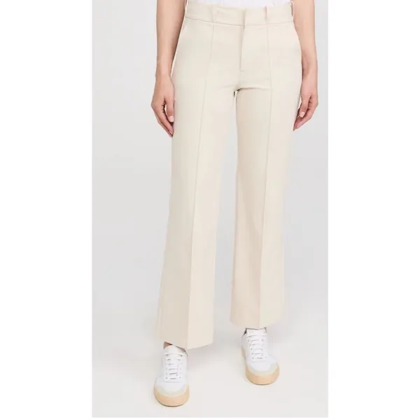 Rhone Birdie Cropped Trouser Pants Womens 6 Light Sand Ivory Golf Stretch - Image 2