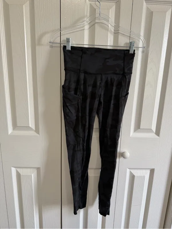 Lululemon Fast & Free Tight 25" Incognito Camo Multi Grey Size 4 - Image 4