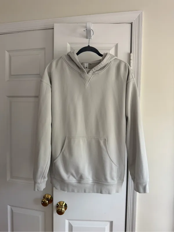 lululemon All Yours Hoodie French Terry 100% Cotton Gray - Size 12 - Image 11