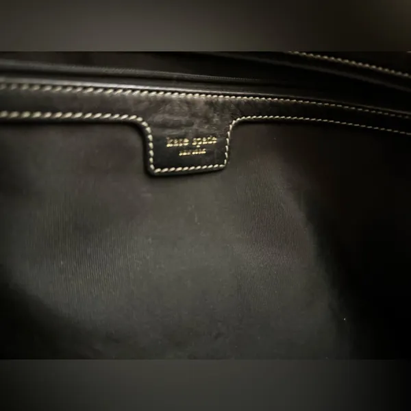 Kate Spade Stylish‎ Black and Cream Large Tote Bag - Image 6