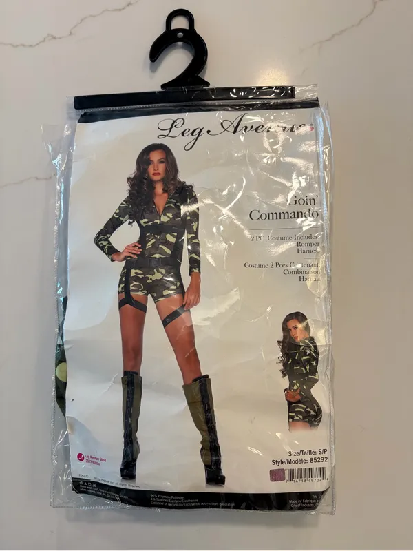 Leg Avenue Goin’ Comando Halloween Costume Size S - Image 2