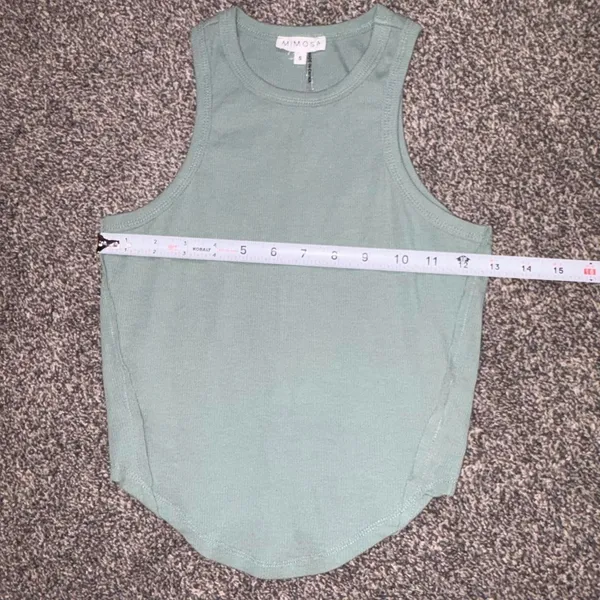 Mimosa green tank top in size S - Image 5