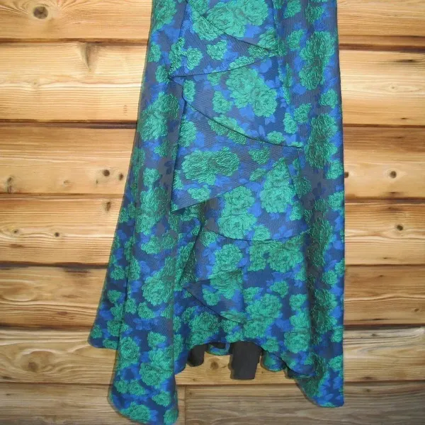NWT Mac Duggal 27593 Strapless Brocade Oversize Bow Ruffle Fitted Gown 6 - Image 11