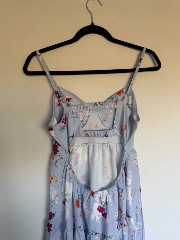 Floral Maxi Dress Blue - Image 2