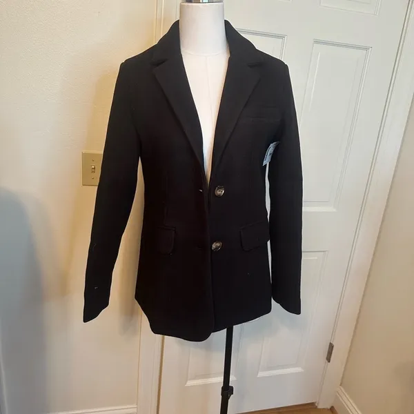 WOMEN’S Black Wool Blend Coast Size Small EUC - Image 2