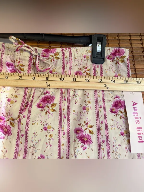 Vintage Angie Girl Floral Cotton Ruffle Mini Skirt Size Medium NWT - Image 7