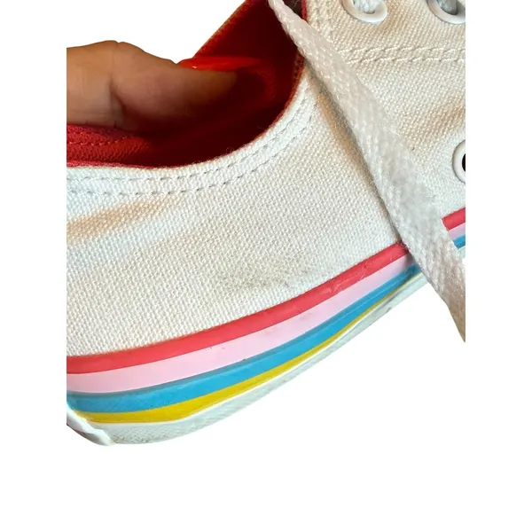 Converse Chuck Taylor All Star Ox Rainbow Stripe Canvas Sneakers - Image 8